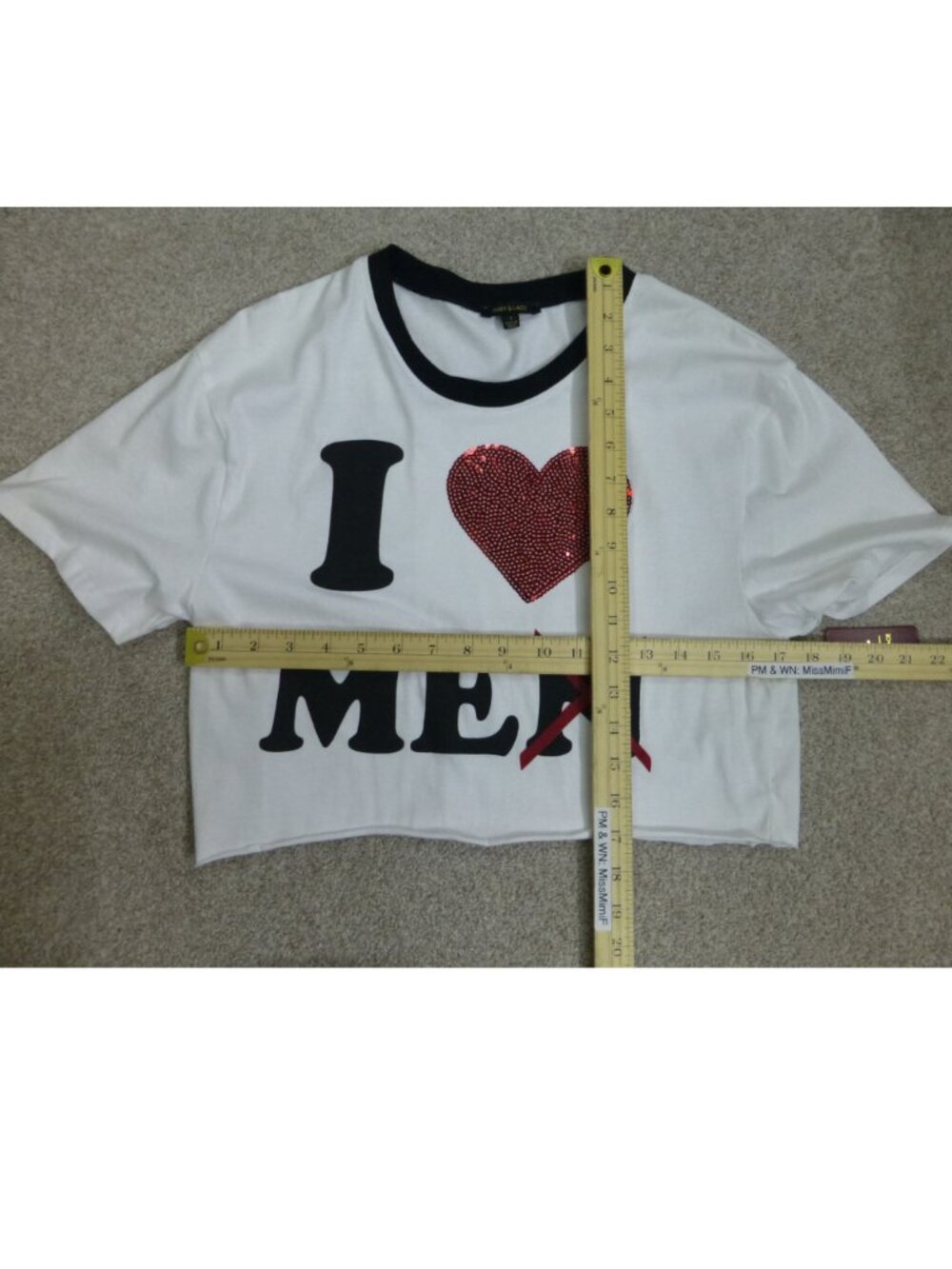 NWT I love Me Short Sleeve Cropped Top (Size S) - Picture 9 of 11